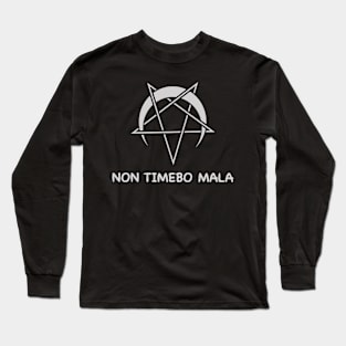 Non timebo mala inverted pentagram Long Sleeve T-Shirt